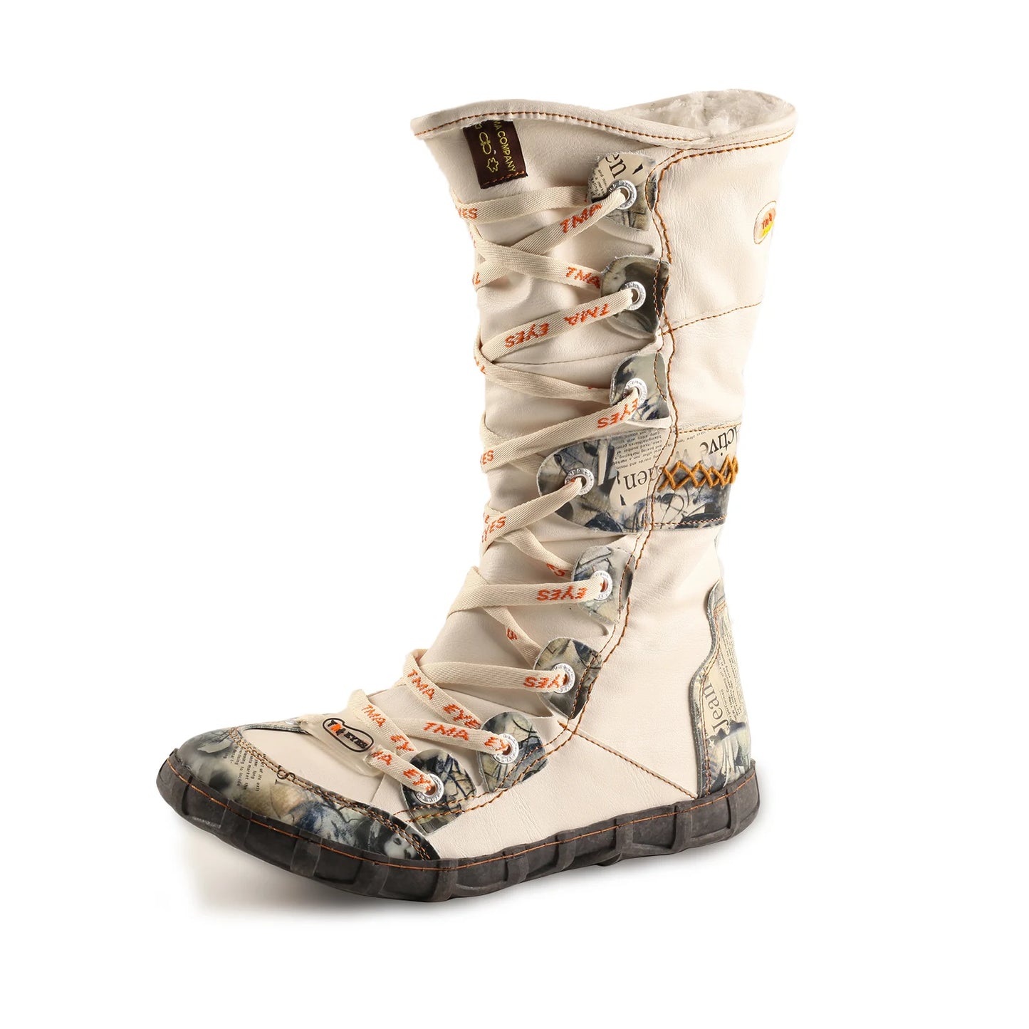 TMA EYES Winter Warmth Knee High Boots With Side Zipper