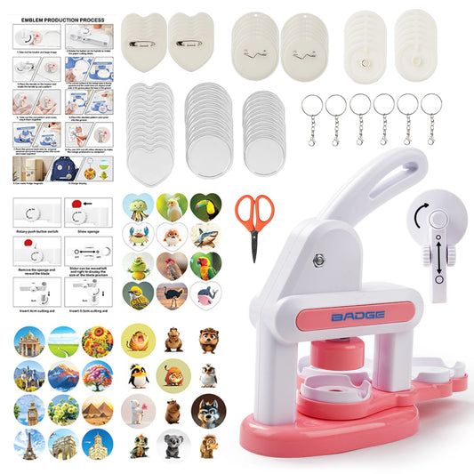 Hign Concerned Button Maker Machine DIY Badge Press Kit
