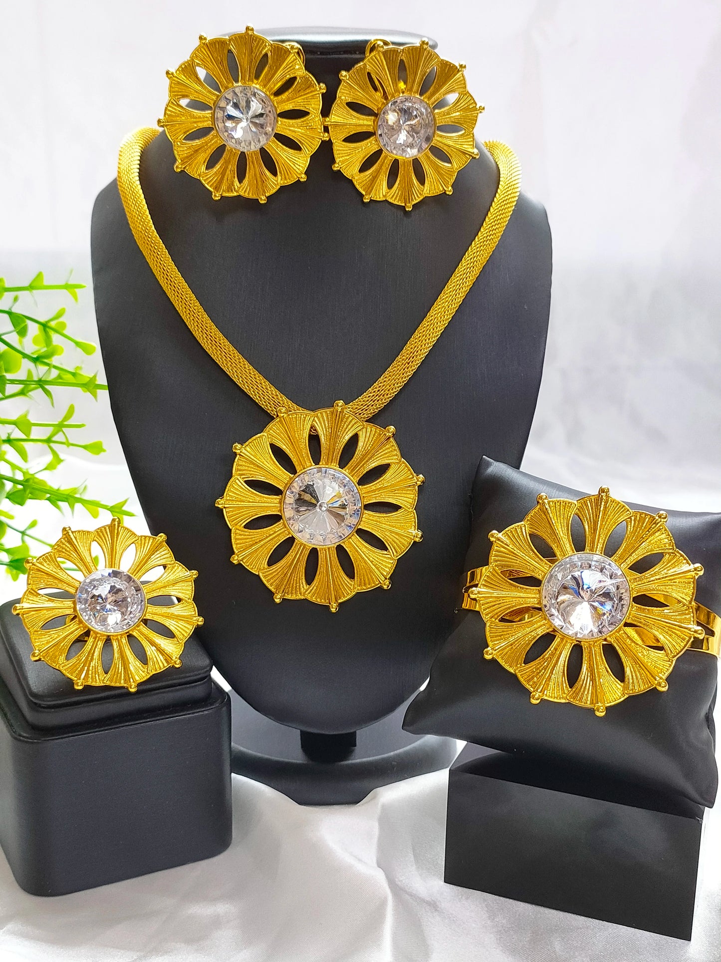 UBLAIK Nigerian Jewelry Set For Wedding African Necklace