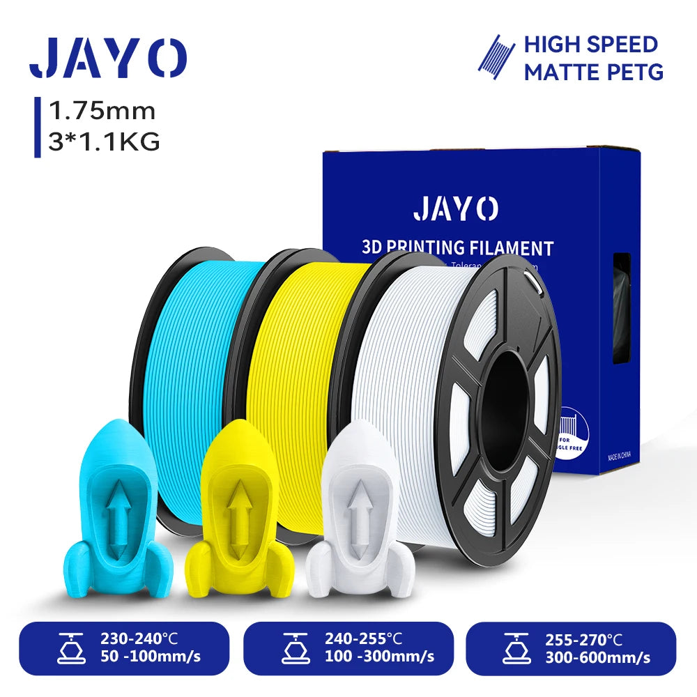 JAYO High Speed Matte PETG PLA Filament For Printing
