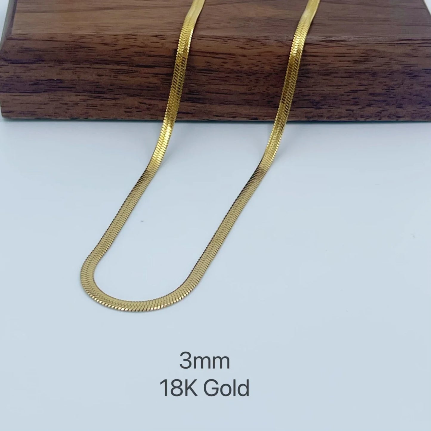 Unisex Minimalist Stainless Steel Snake Chain Necklace