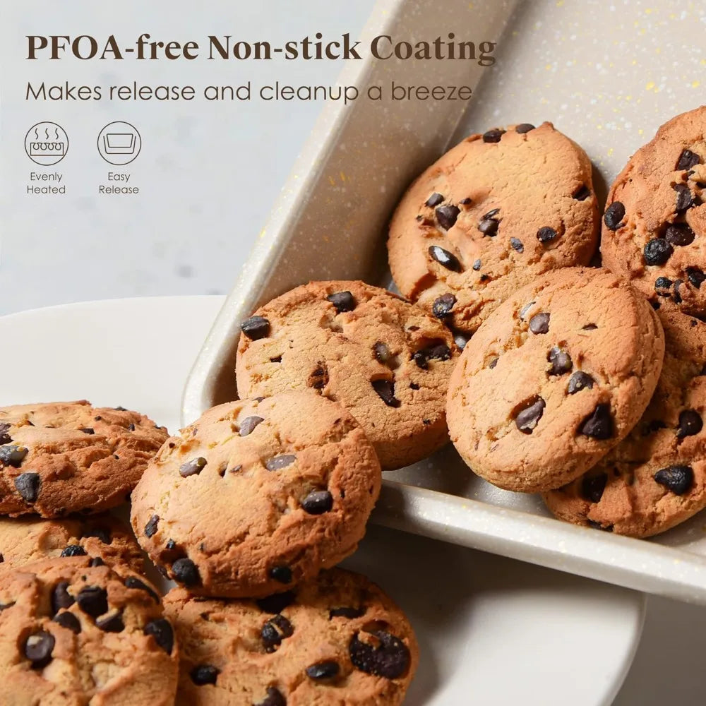 Nonstick Bakeware Set With Stackable Oven Pans And Sheets