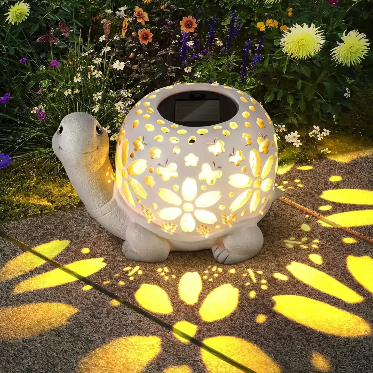 Solar Garden Statue With Light Gift For Mom Rose Bees