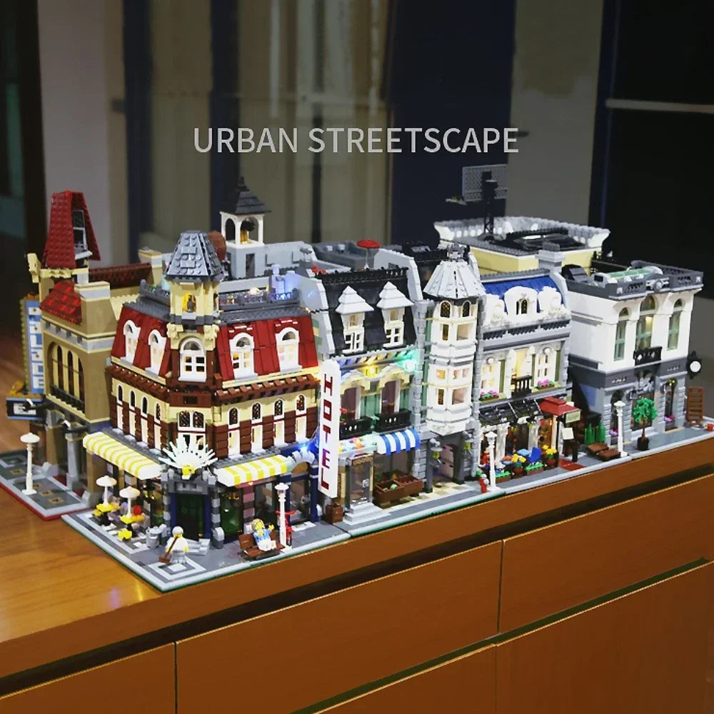 Creative Expert Brick Bank Cafe Corner MOC Building Blocks