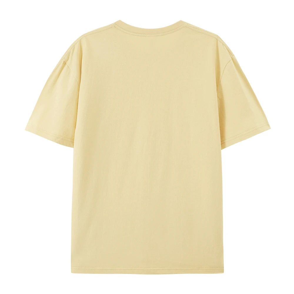 Kind Letter And Bee Print Round Neck Tee For Women Casual