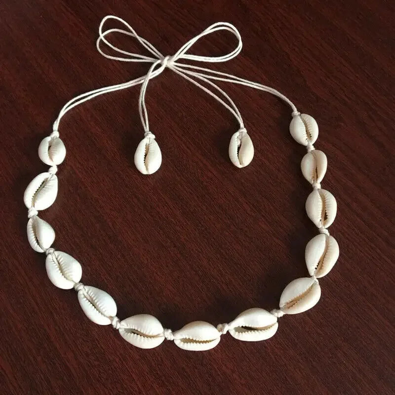 CN Boho Shell Choker Necklace For Women Girls Summer Fashion