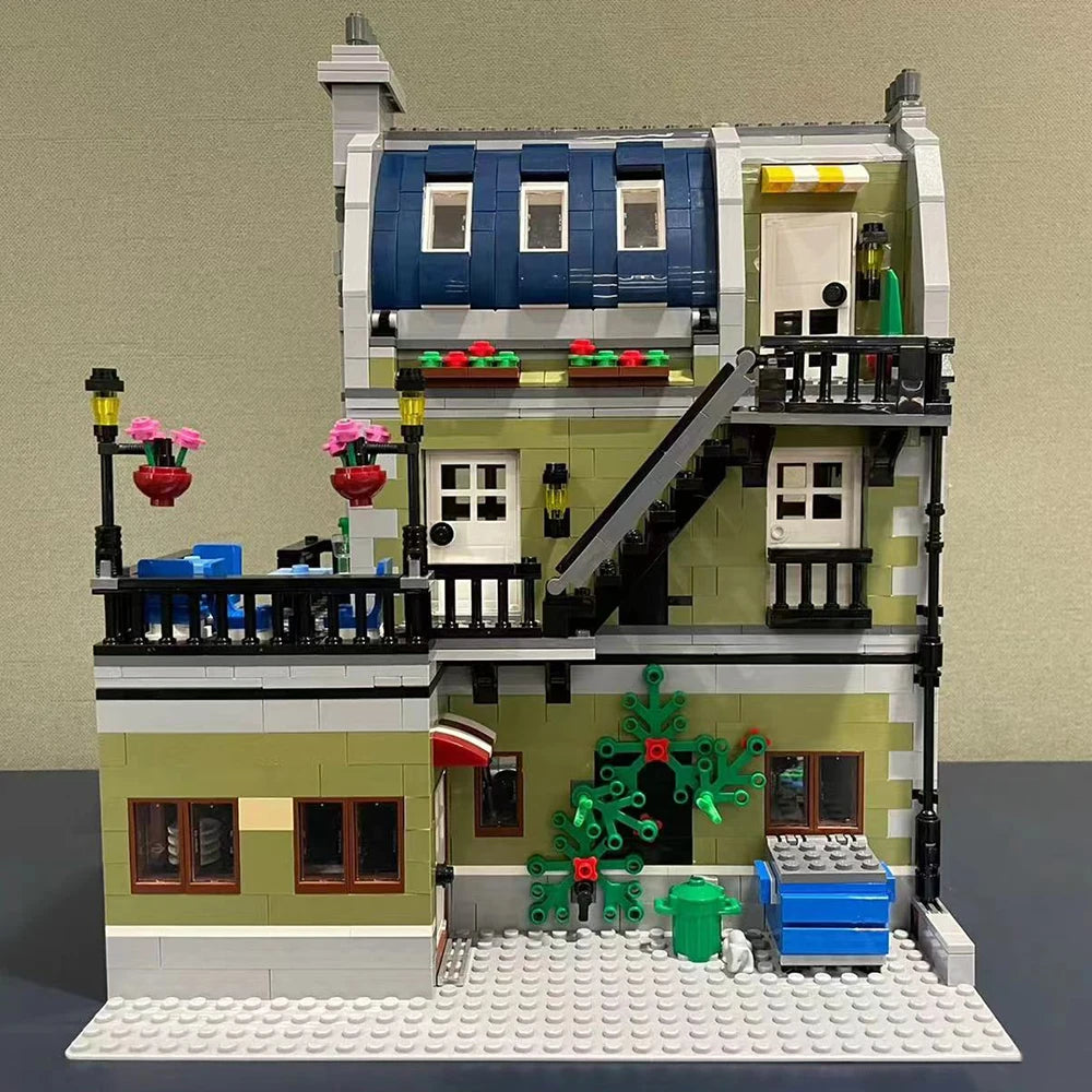 Creative Expert Brick Bank Cafe Corner MOC Building Blocks