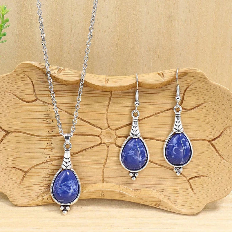 Lovbeafas Vintage Bohemian Hollow Geometric Jewelry Set