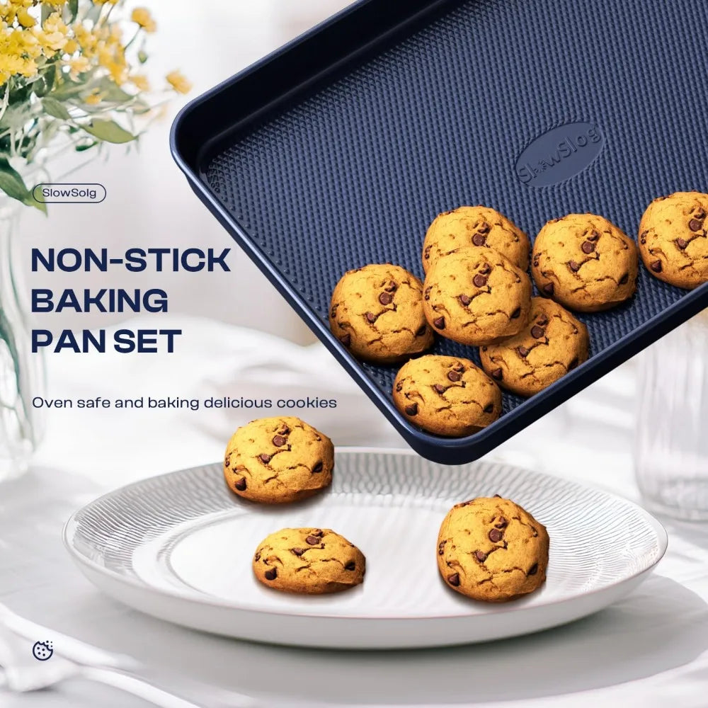 Nonstick Bakeware Set Bake Sheets And Cookie Pans Oven