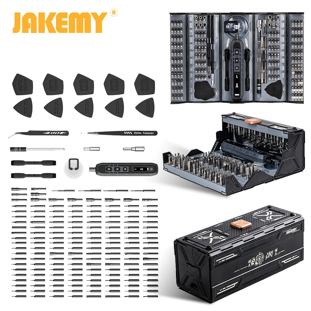 JAKEMY 180In1 Precision Cordless Screwdriver Set With Bits