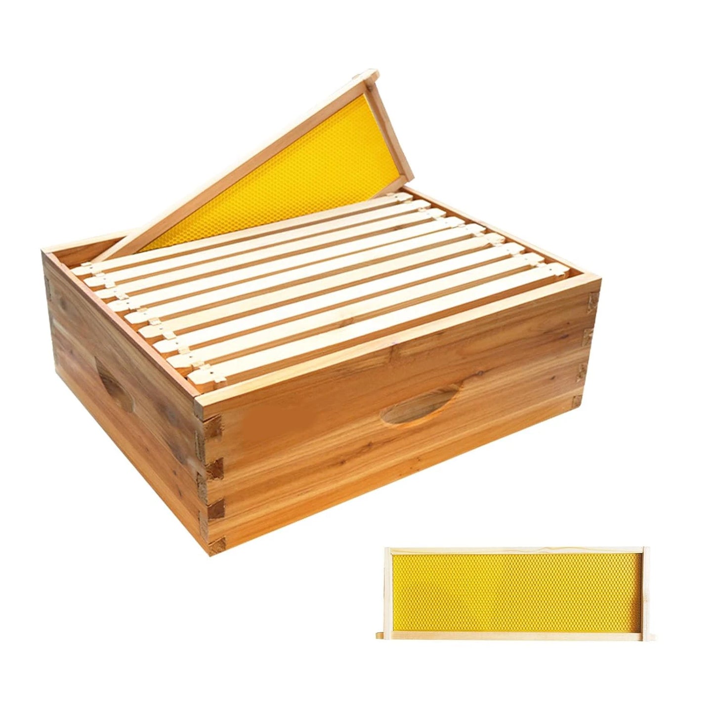 Hign Concerned Wax Coated Langstroth Bee Box With Frames
