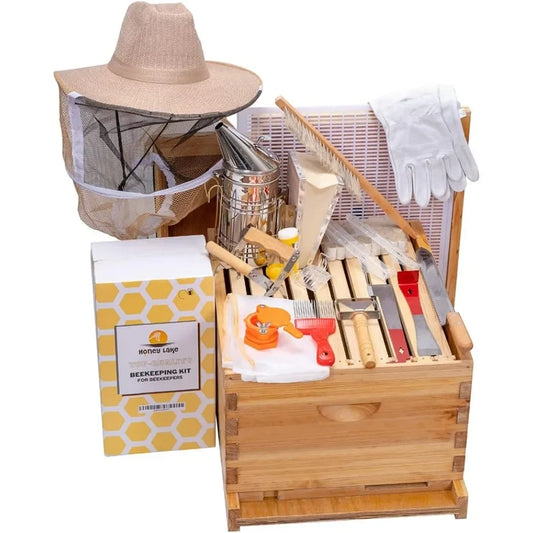 ZUIYU 10 Frame Bee Hive Starter Kit Beekeeping Supplies