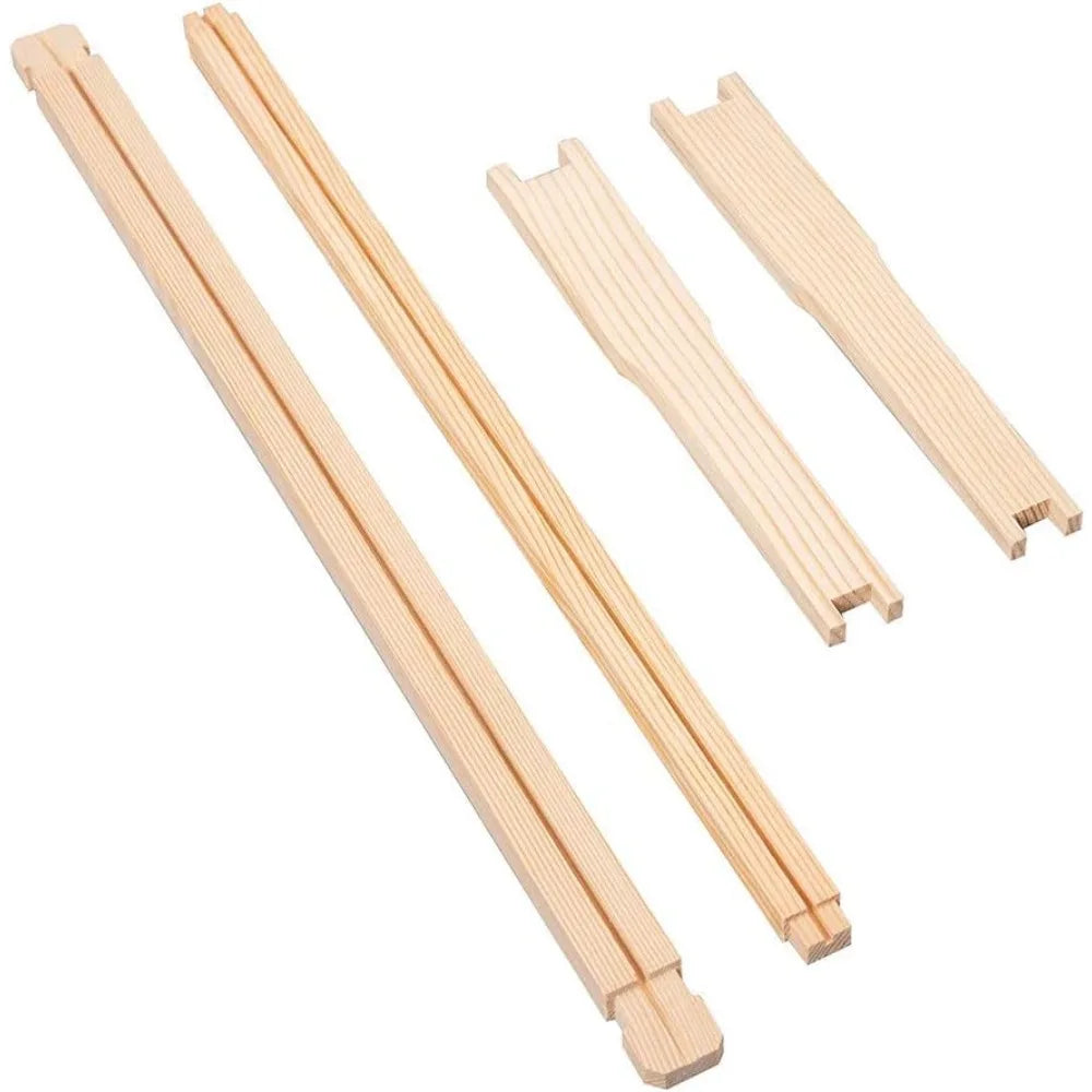 XMSJ Beehive Frames With Waxed Foundation Unassembled
