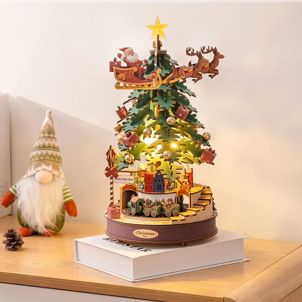 Robotime Rolife Christmas Melody Tree Music Box 3D Puzzle