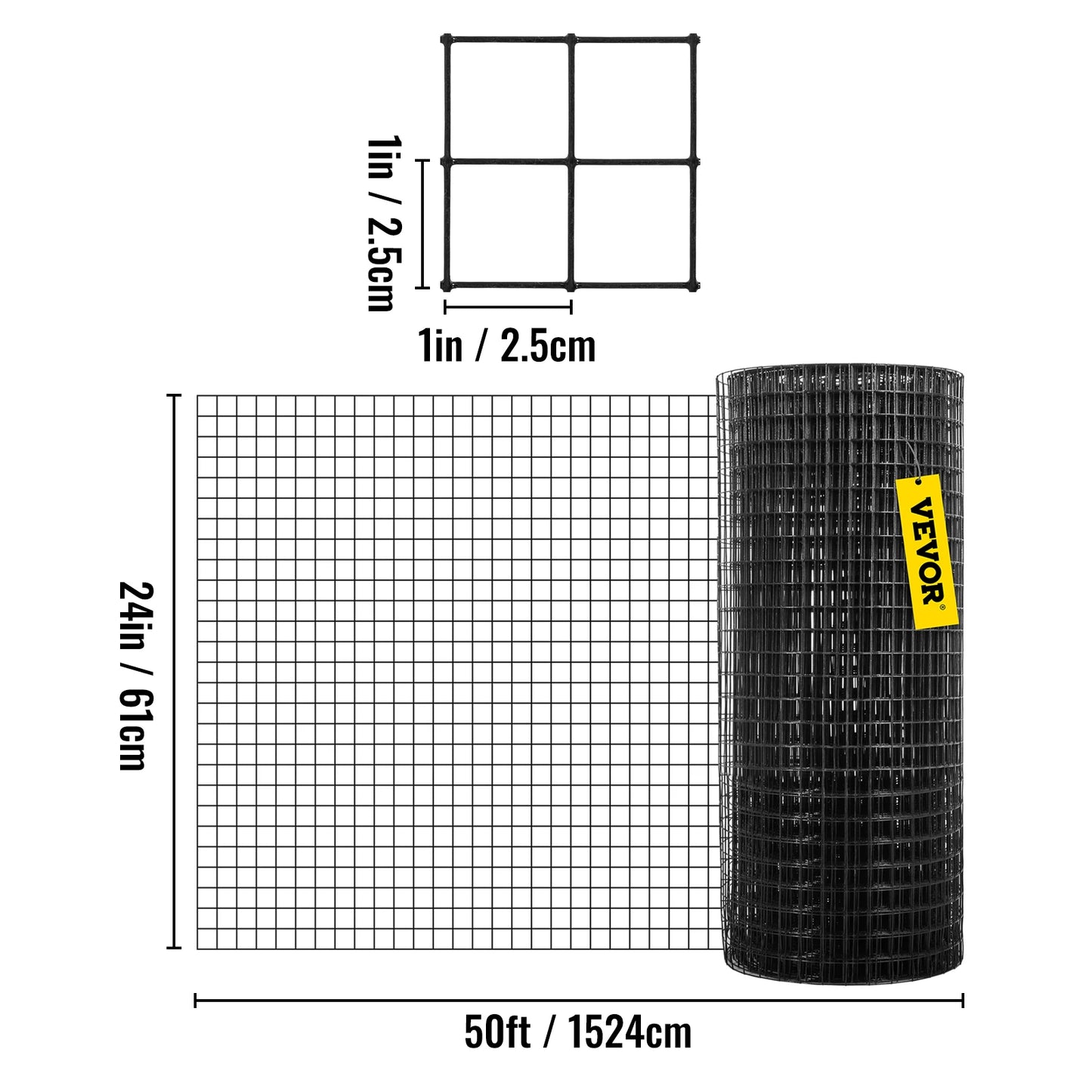 SucceBuy Vinyl Coated Welded Wire Fence For Chickens