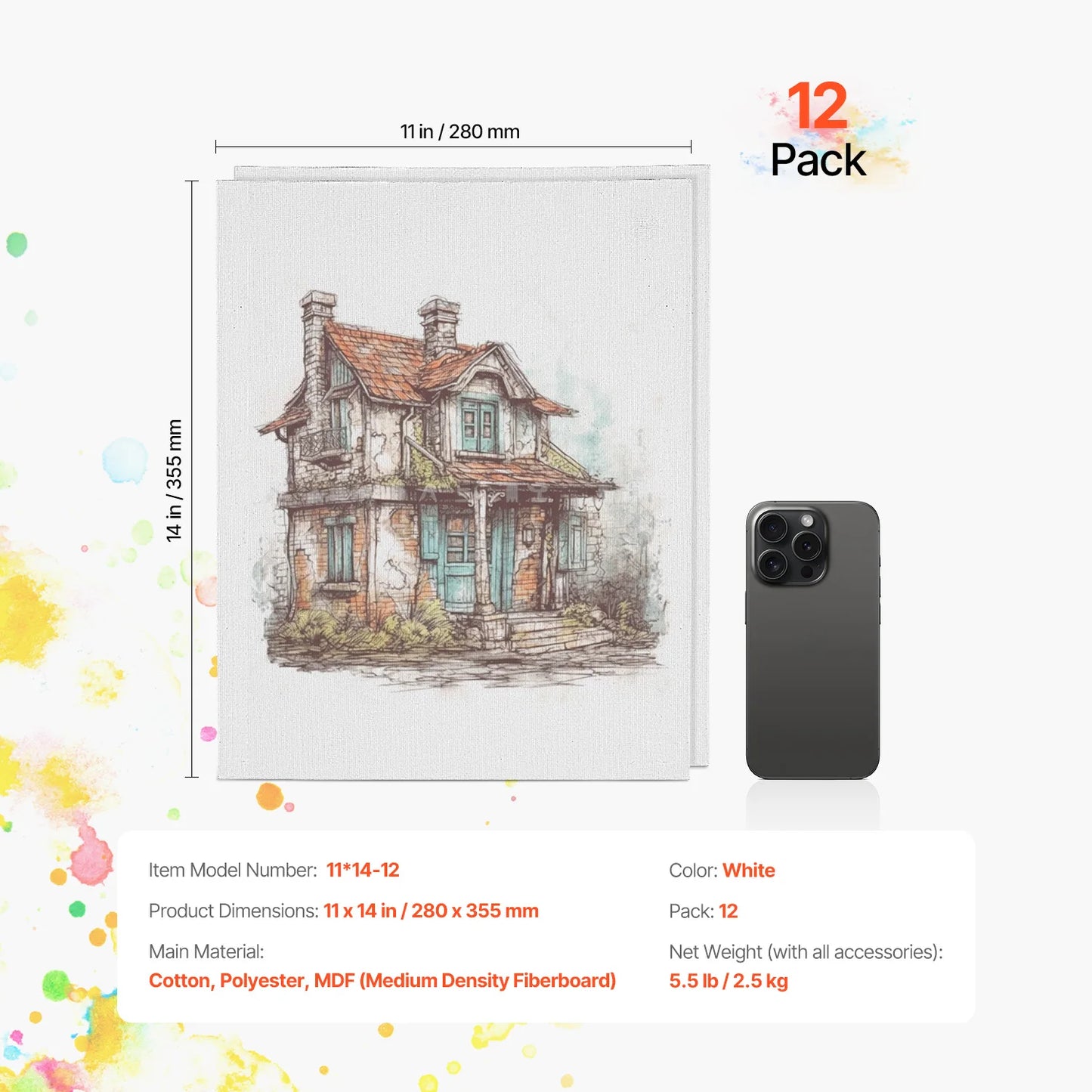 Hign Concerned Canvas Boards For Painting White Canvases