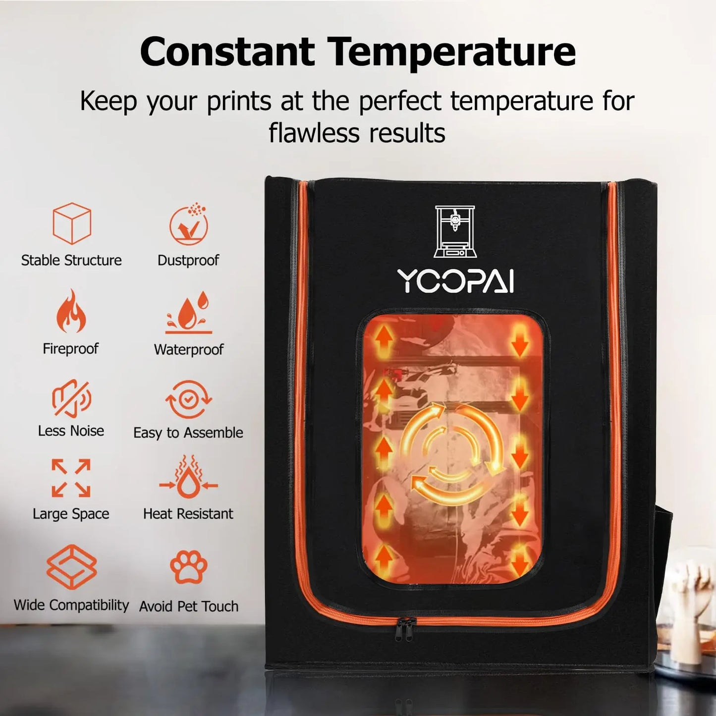 YOOPAI 3D Printer Enclosure with LED Light for Ender Series