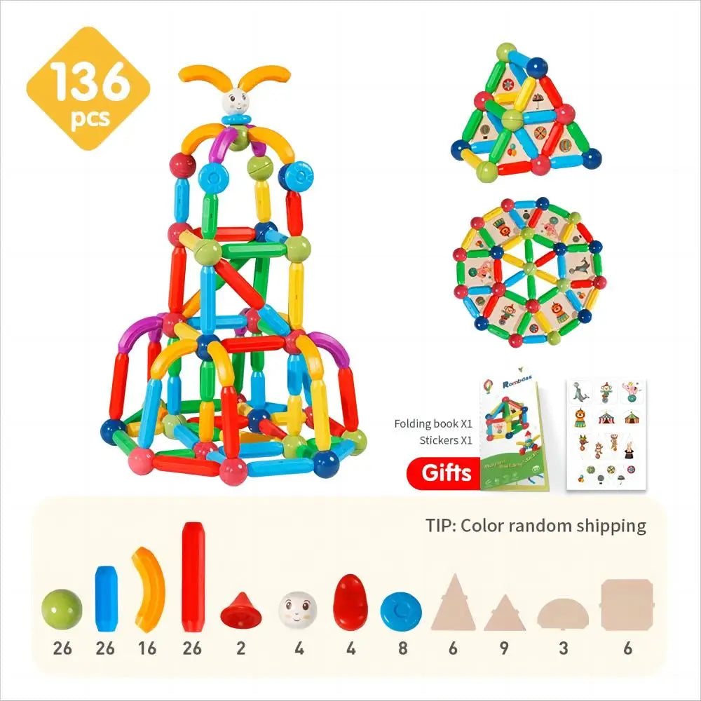 Romboss Magnetic DIY Construction Kit For Kids Montessori