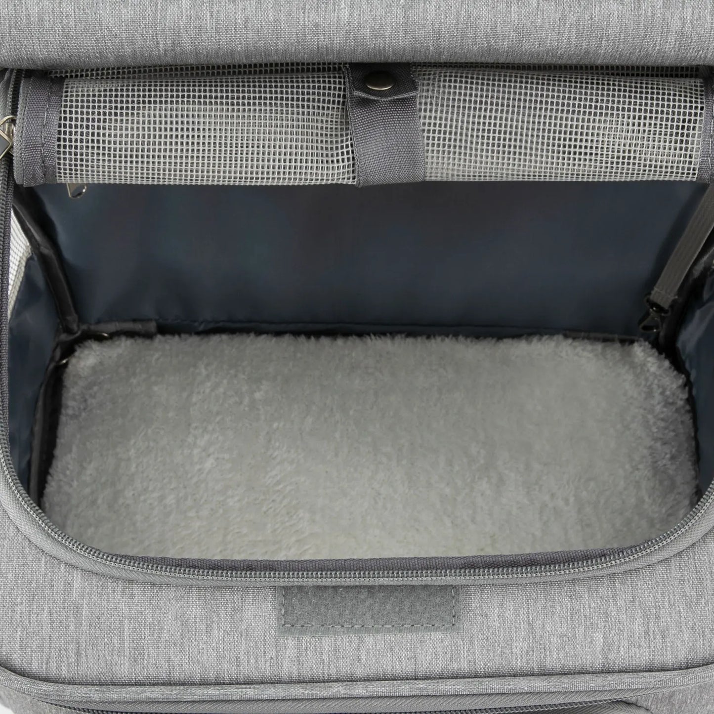 Ventilated Double Compartment Cat Carrier On Wheels