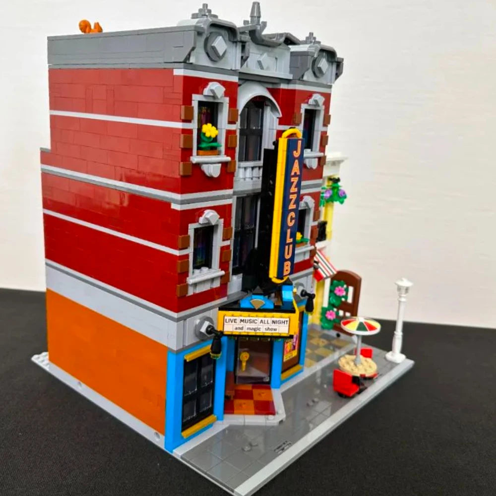Creative Expert Brick Bank Cafe Corner MOC Building Blocks