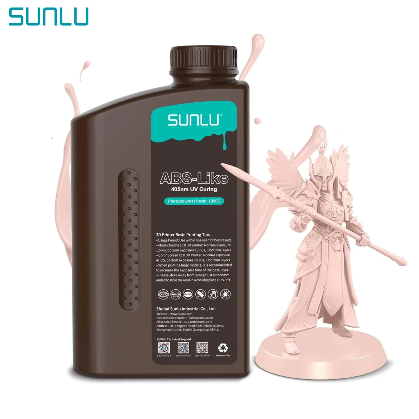SUNLU ABS Like Low Odor 405nm UV Resin For SLA DLP LCD