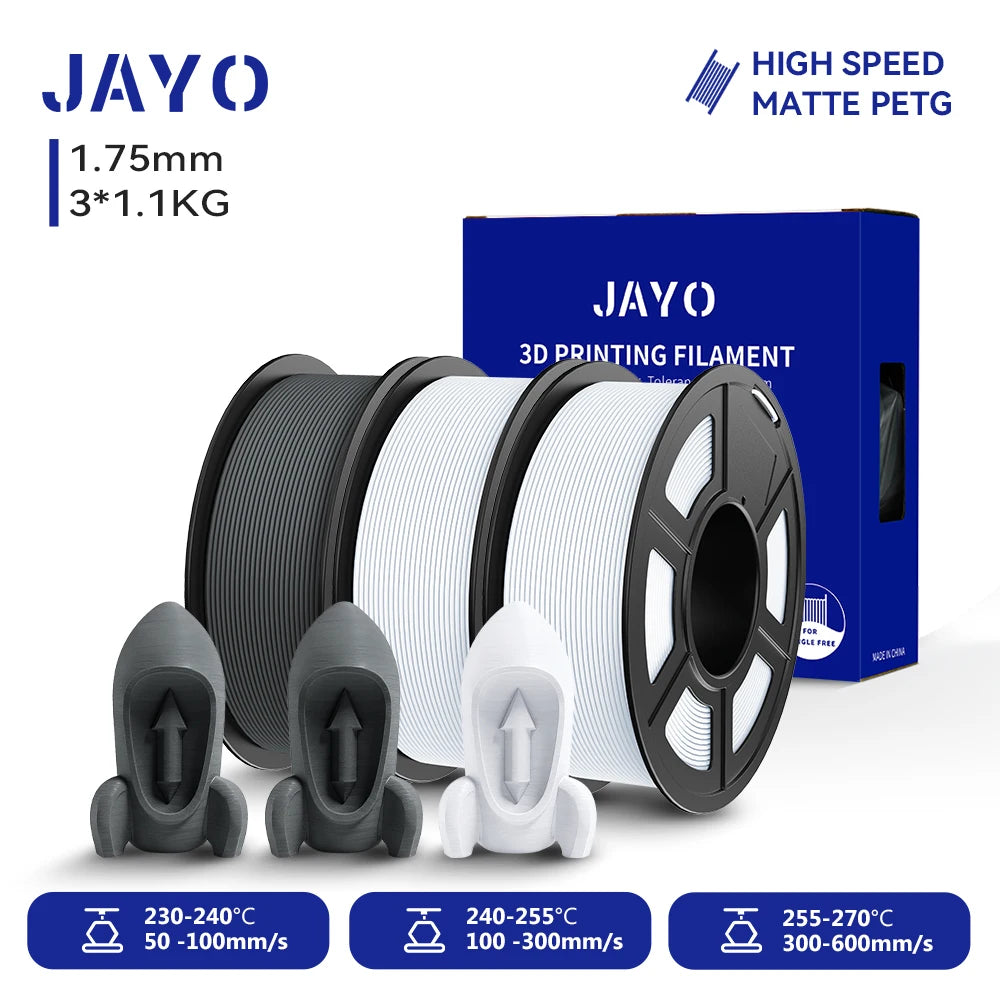 JAYO High Speed Matte PETG PLA Filament For Printing
