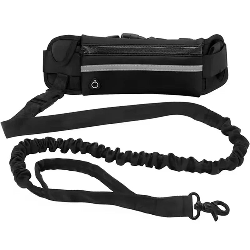 Booteely Hands Free Reflective Dog Leash With Waist Bag
