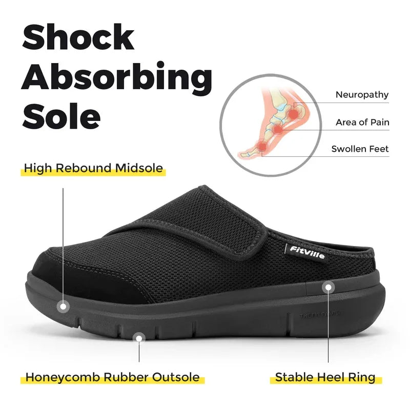 Orthopedic Women Slippers Fleece Lined Arch Support Indoor