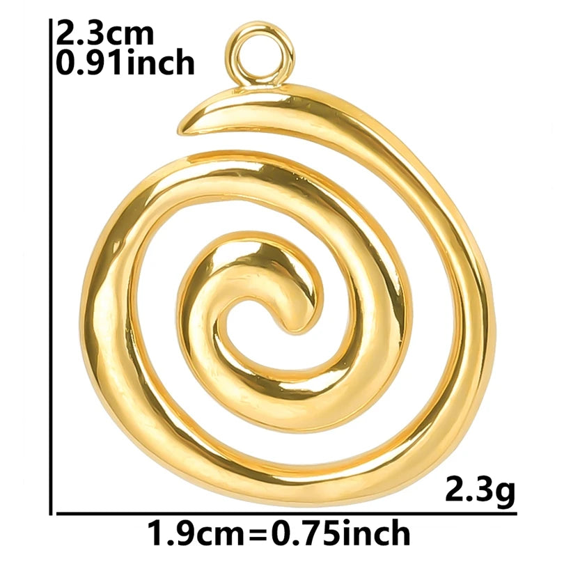 6Pcs GLOWCAT Real Gold Plated Ocean Charms Turtle Starfish