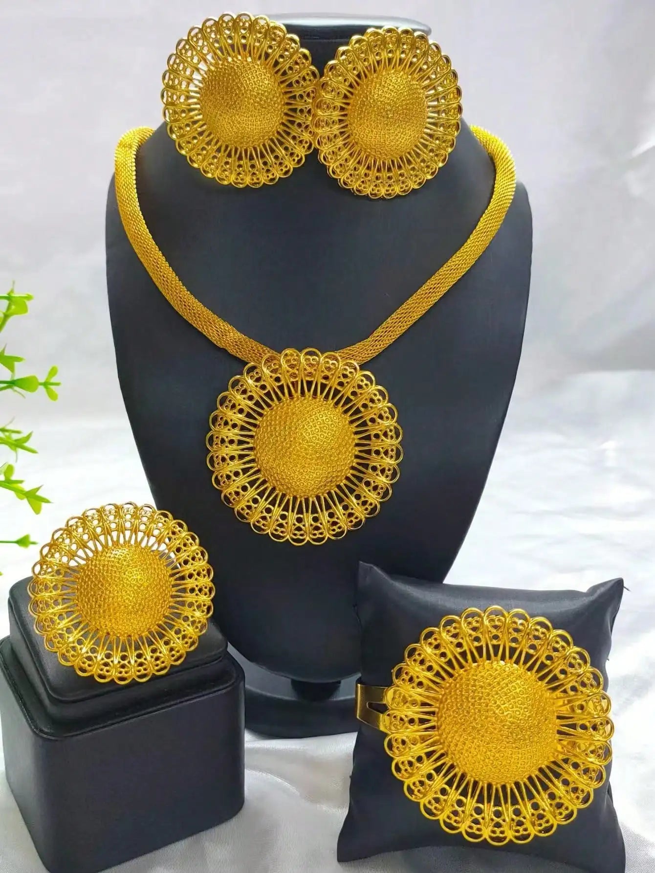 UBLAIK Nigerian Jewelry Set For Wedding African Necklace