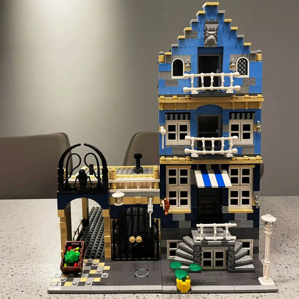 Creative Expert Brick Bank Cafe Corner MOC Building Blocks