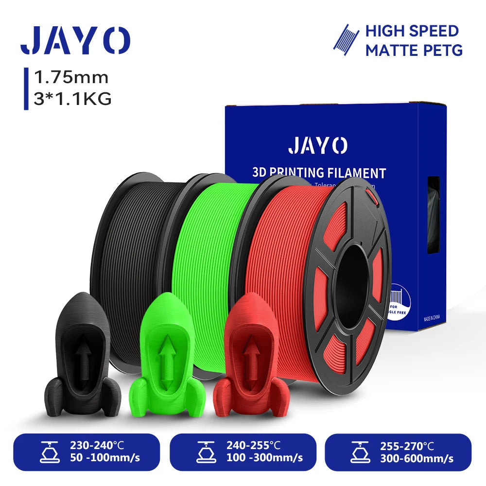 JAYO High Speed Matte PETG PLA Filament For Printing