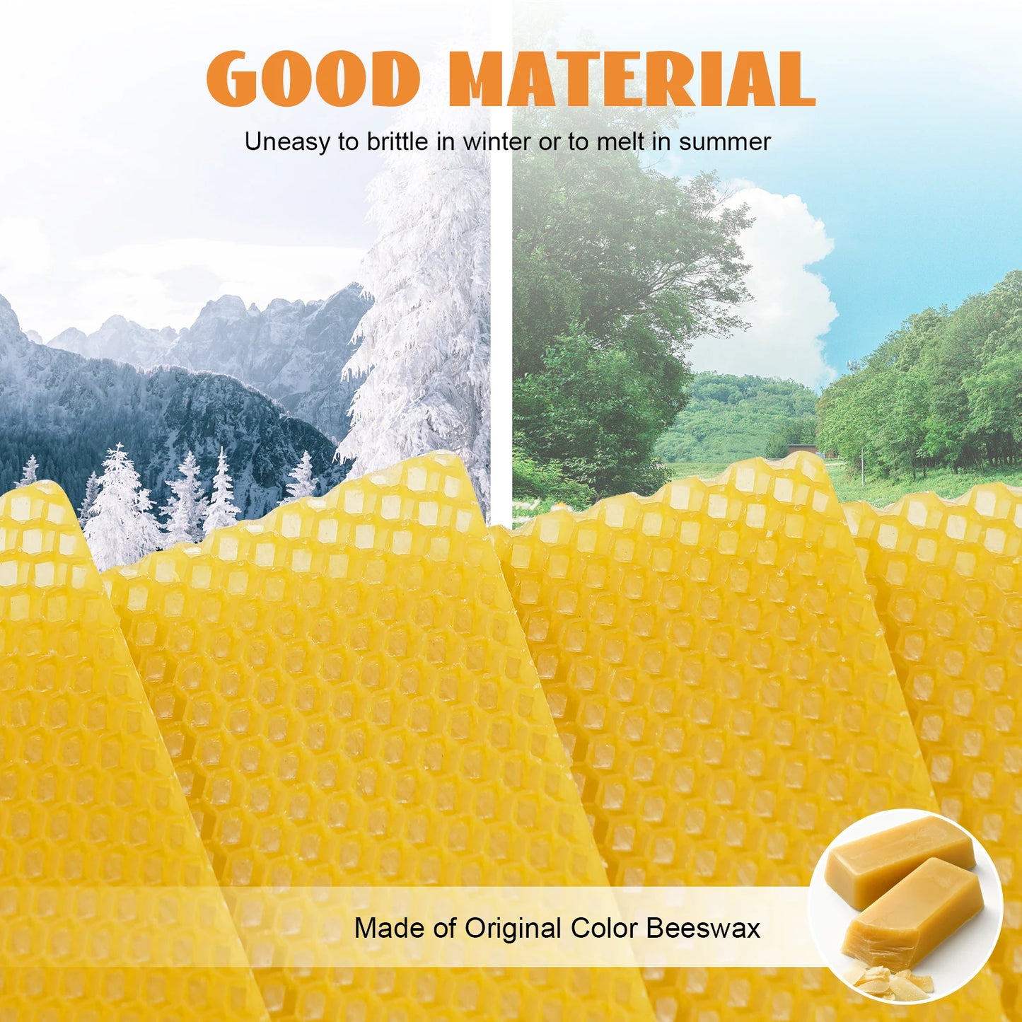 Hign-concerned 30 Pack Beeswax Foundations Beekeeping Kit