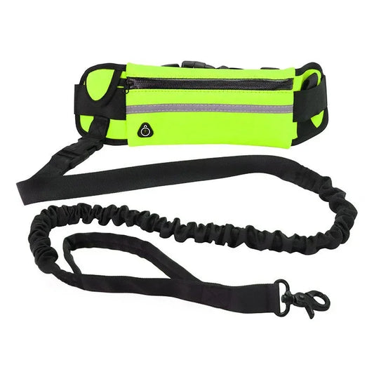 Booteely Hands Free Reflective Dog Leash With Waist Bag