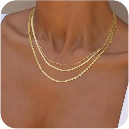 Zhejiang Women 14k Gold Plated Chunky Snake Chain Necklace