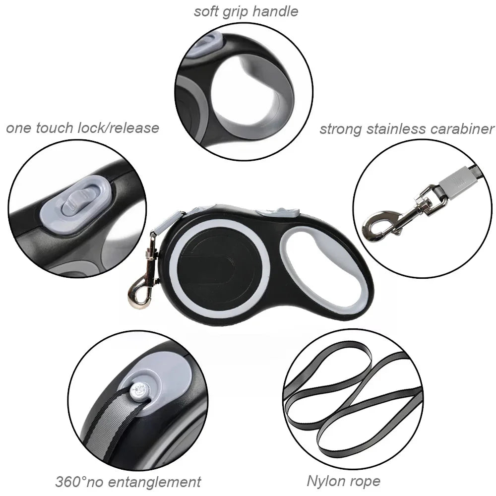 Holapet Retractable Dog Leash Durable All Weather Walking