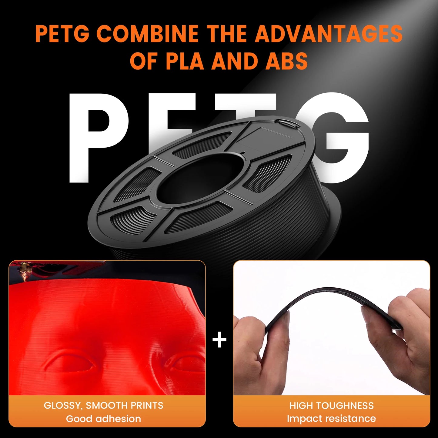 TECBEARS PETG Filament Set for 3D Printer Projects