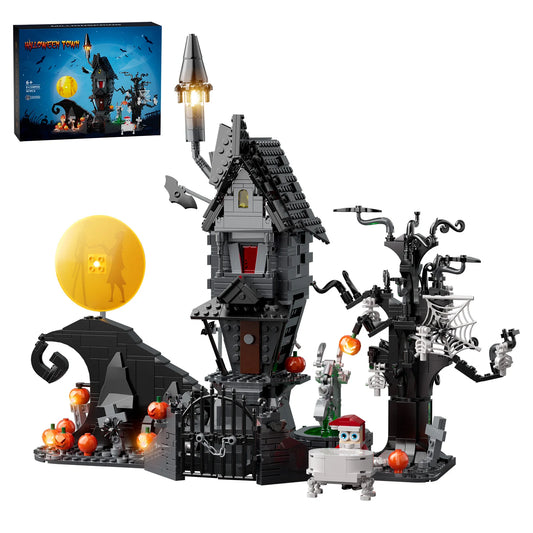 BuildMoc Nightmares Before Christmas Haunted House Blocks