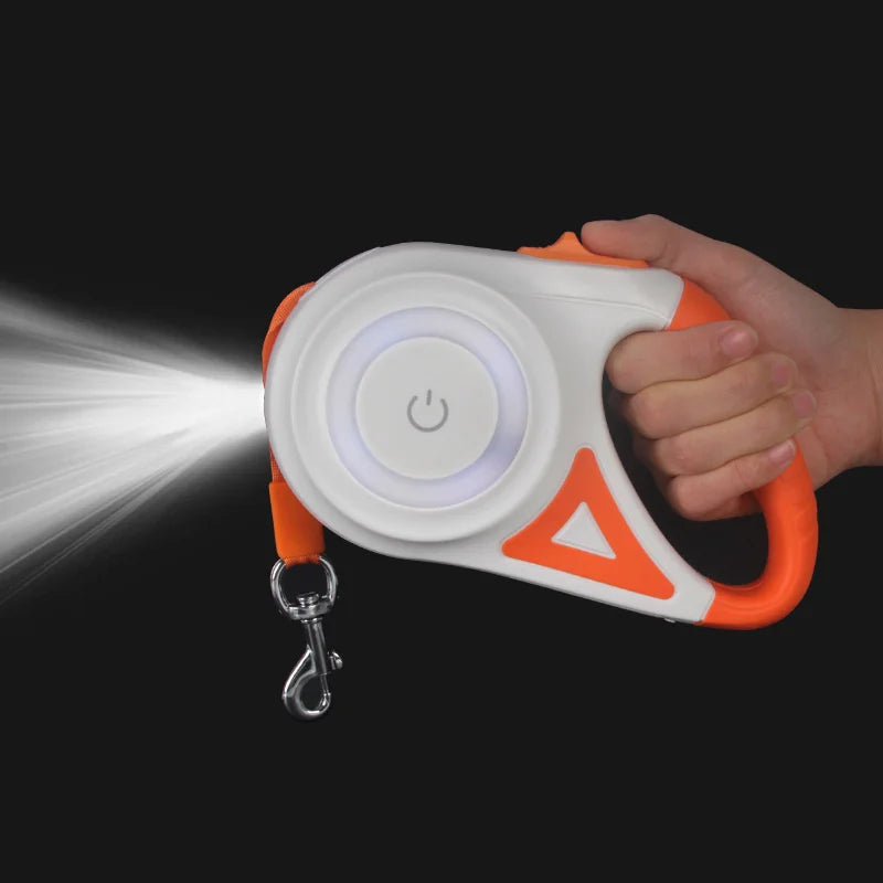 Booteely Automatic Retractable Dog Leash With Flashlight
