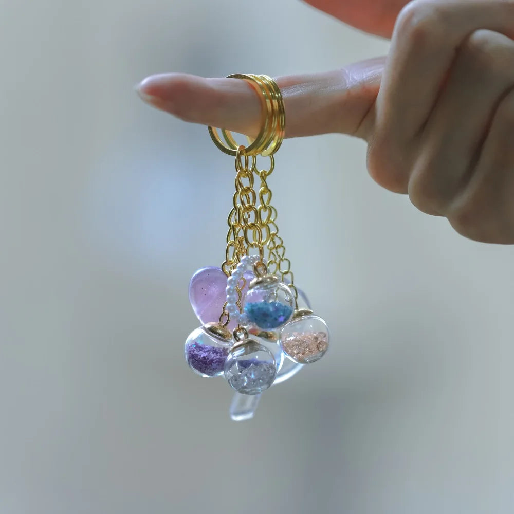 St.kunkkaCharms Glass Ball Star Charms 10Pcs DIY Jewelry