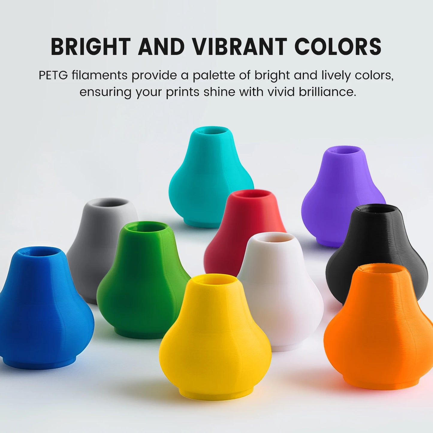 TECBEARS PETG Filament Set for 3D Printer Projects