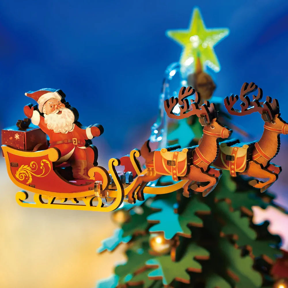Robotime Rolife Christmas Melody Tree Music Box 3D Puzzle