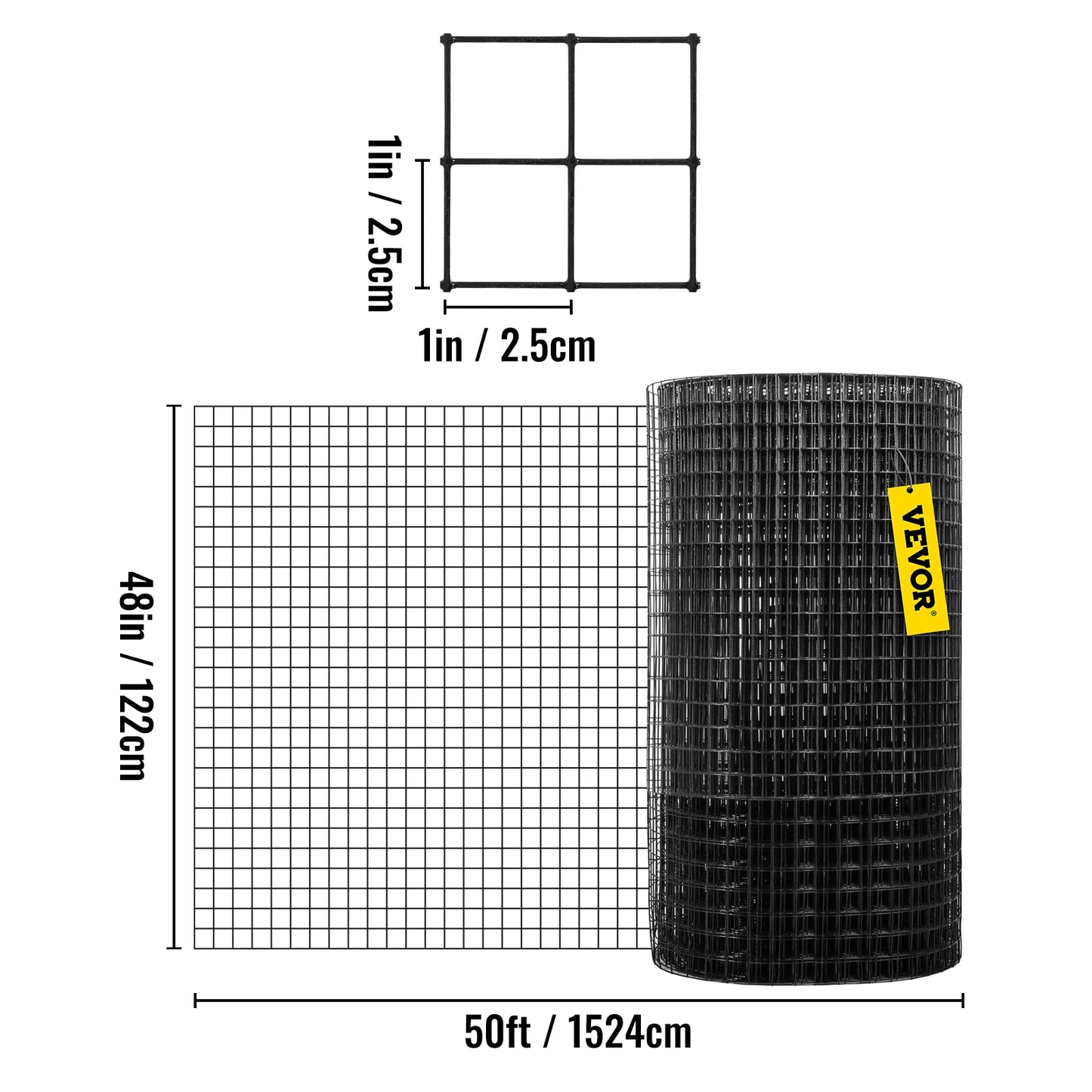 SucceBuy Vinyl Coated Welded Wire Fence For Chickens