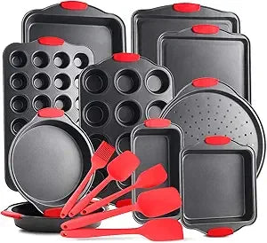 Nonstick 15 Piece Bakeware Set Muffin Pan And Cake Pan