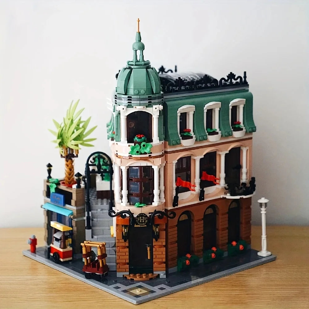Creative Expert Brick Bank Cafe Corner MOC Building Blocks