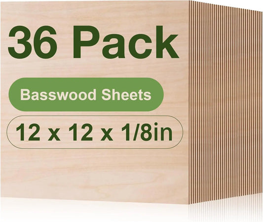Robotime Basswood Sheets Pack Plywood For Laser Cutting