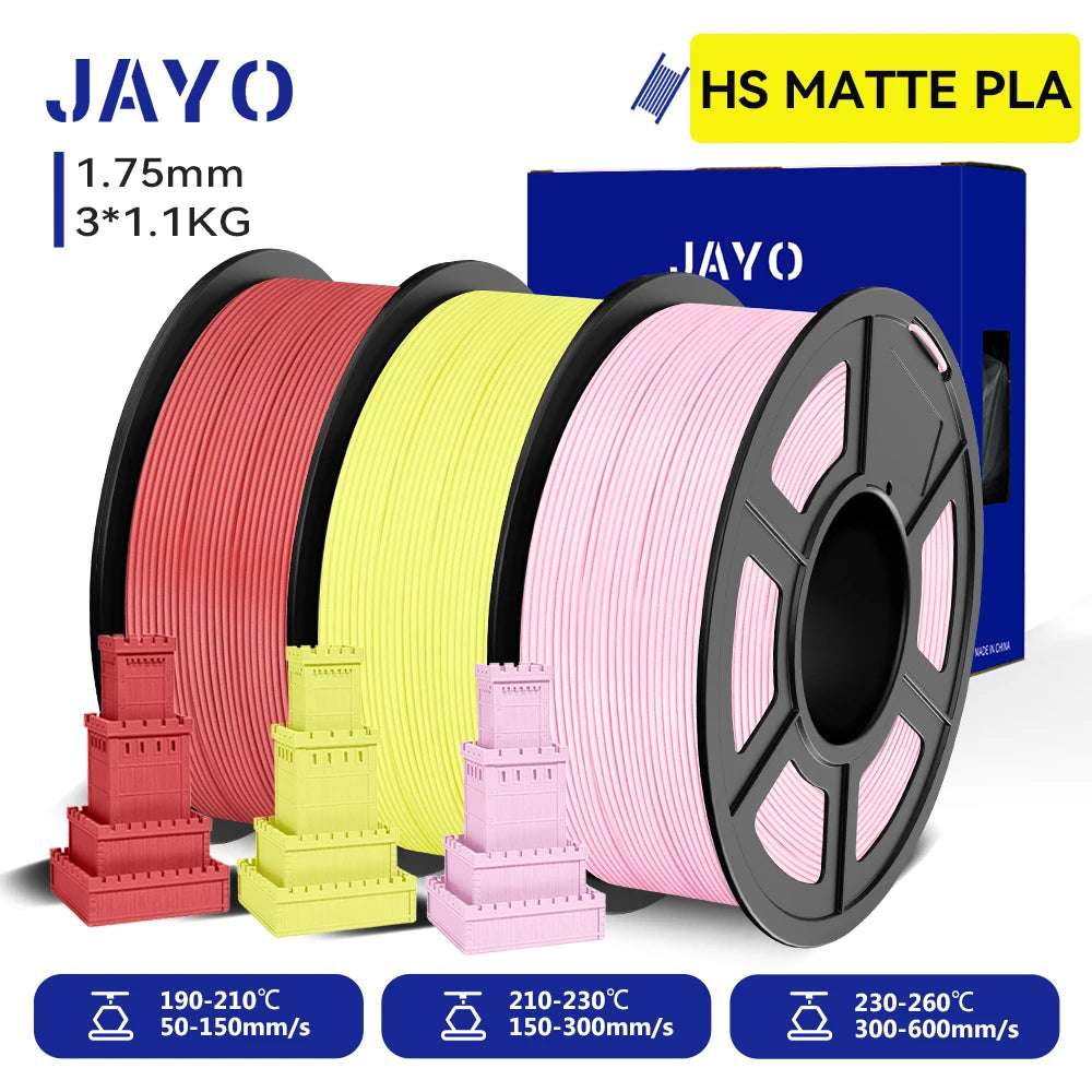 JAYO High Speed Matte PETG PLA Filament For Printing