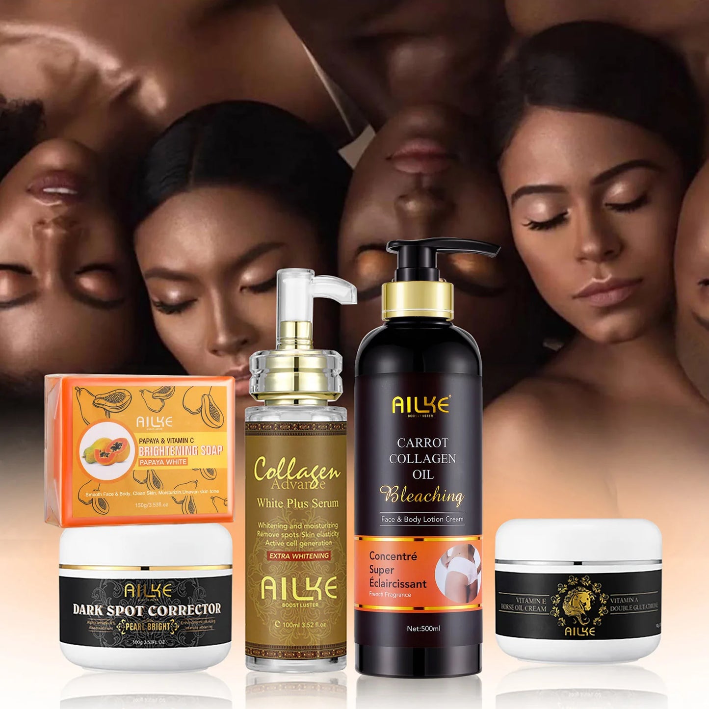 AILKE Collagen Skin Kit Whitening And DarkSpot Corrector