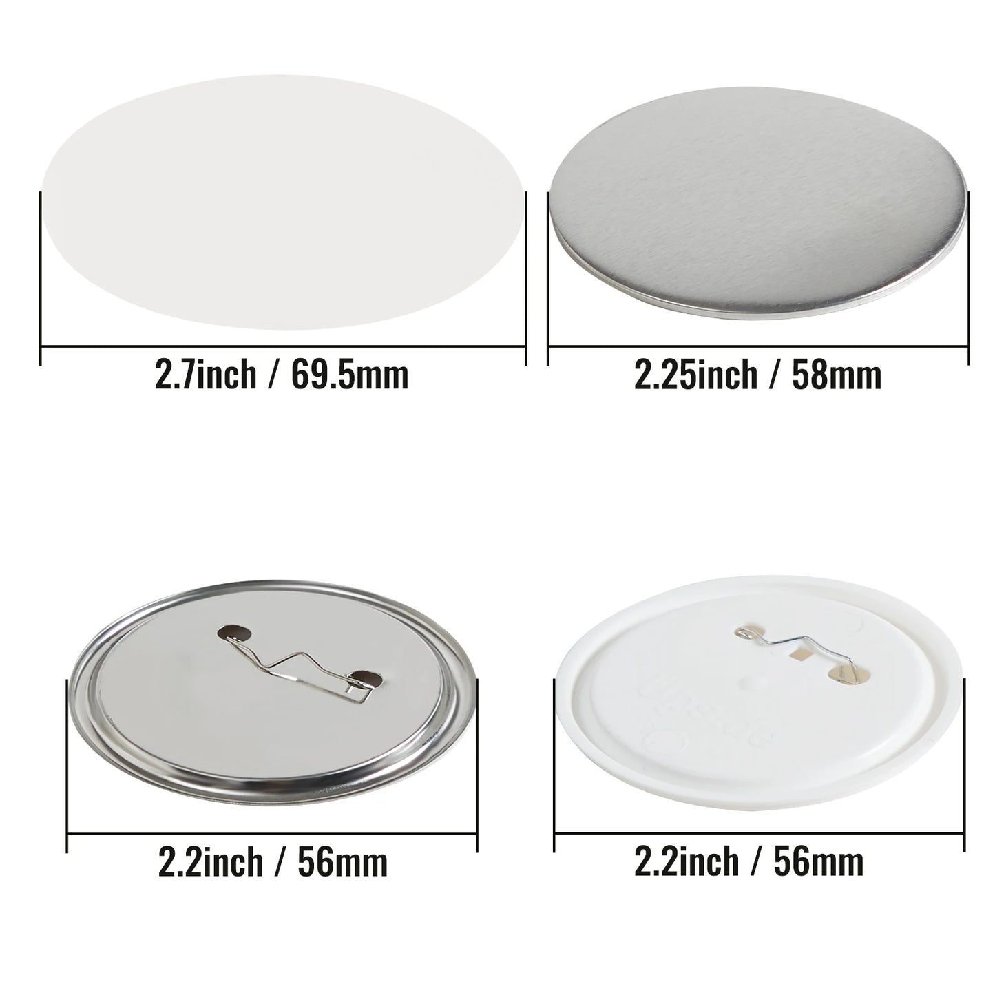 Film Button Badge Parts For Button Maker Machine Set