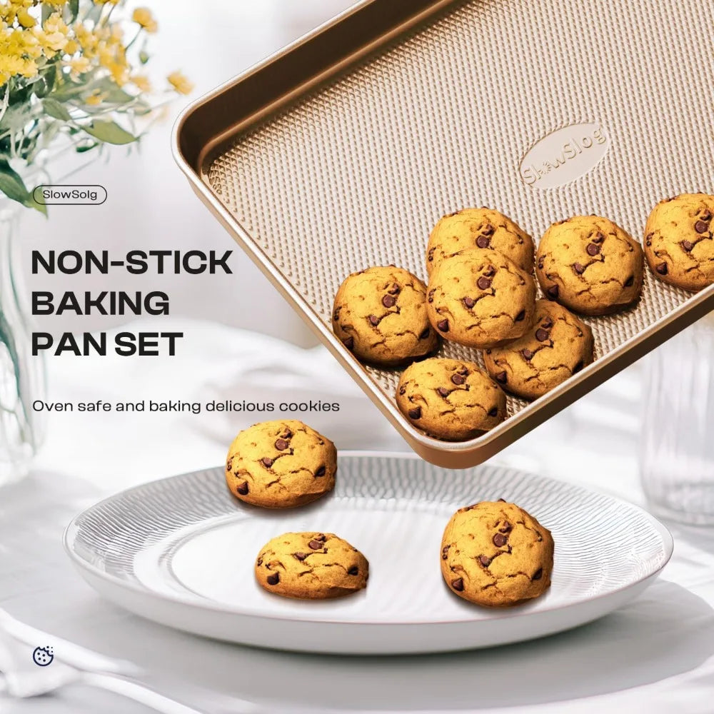 Premium Nonstick Bakeware Set 8 Pieces for Oven Cooking